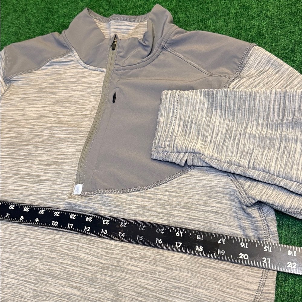 DSG Men's Light Gray Quarter-Zip Jacket (Size Large)